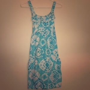 Blue tye-die summer/spring dress